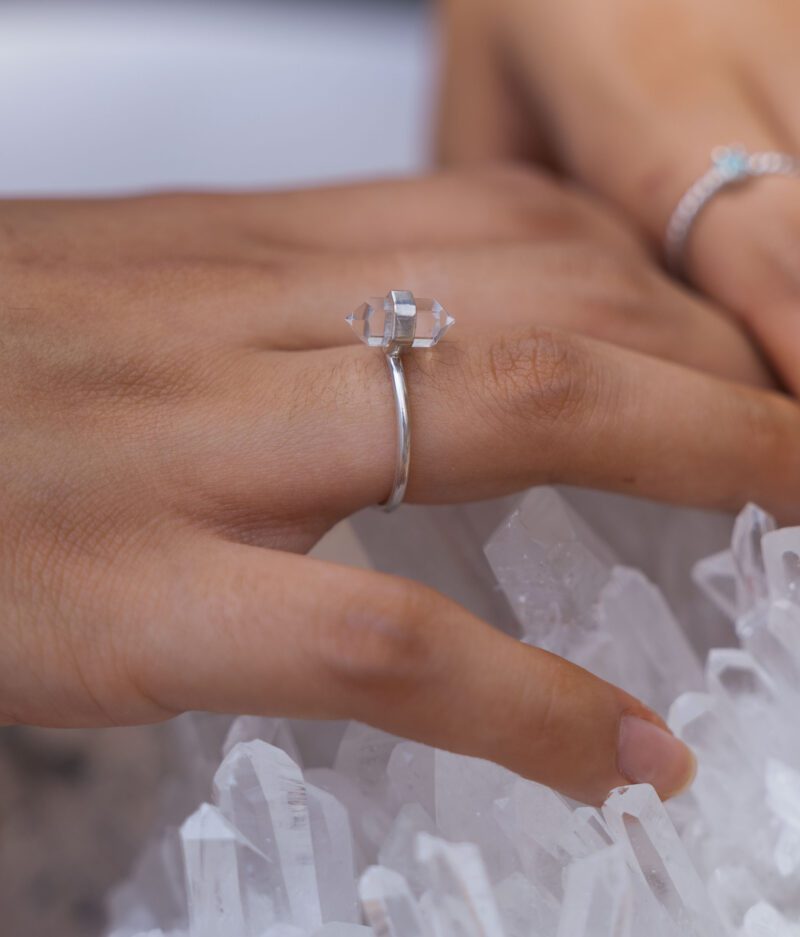 quartz crystal ring